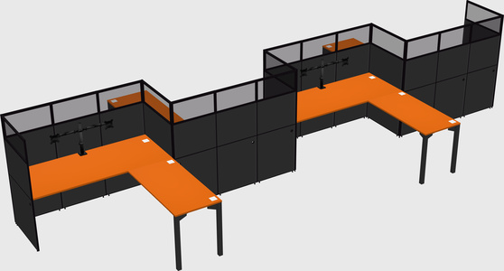 Rectangular cubicles