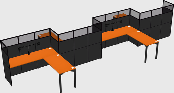 Rectangular cubicles