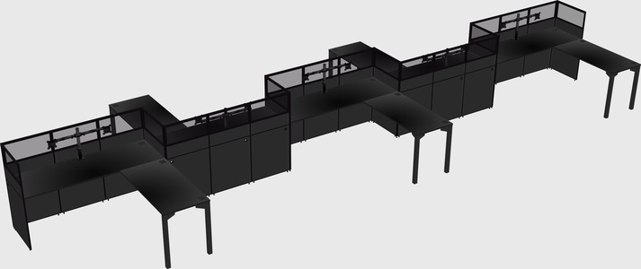 Rectangular cubicles
