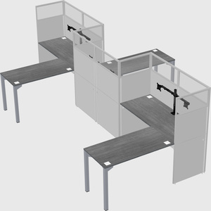 L-shape cubicles