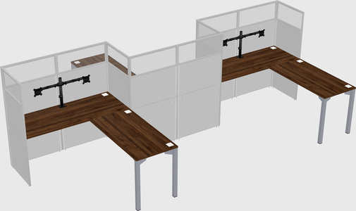L-shape cubicles