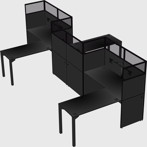 L-shape cubicles