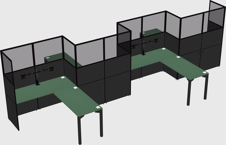 L-shape cubicles