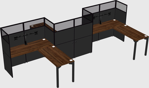 L-shape cubicles