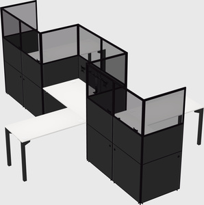 L-shape cubicles