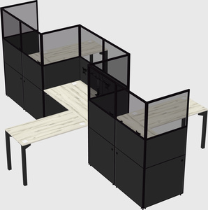 L-shape cubicles