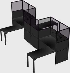 L-shape cubicles