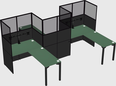 L-shape cubicles