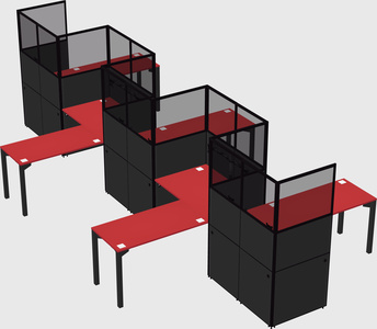 Rectangular cubicles