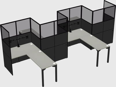 L-shape cubicles