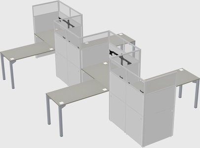 Rectangular cubicles