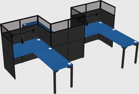 L-shape cubicles