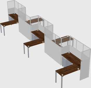 Rectangular cubicles