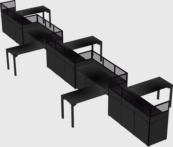 Rectangular cubicles