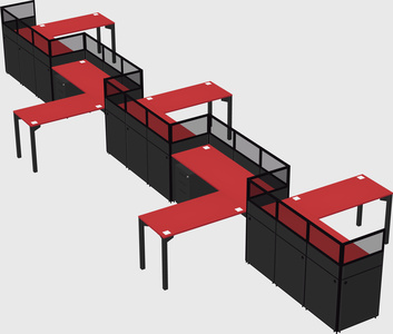 Rectangular cubicles