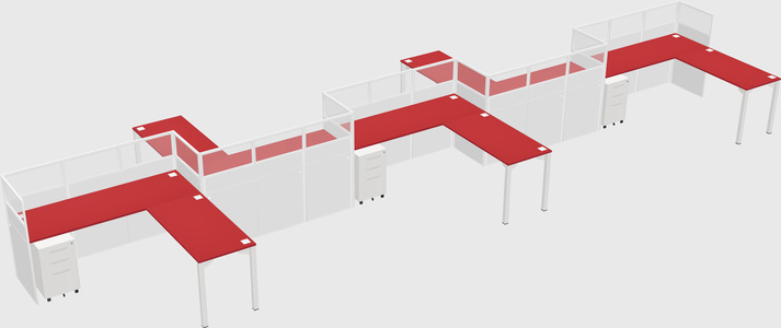 Rectangular cubicles