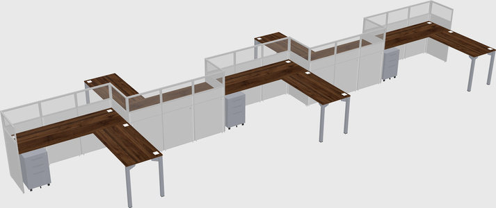 Rectangular cubicles