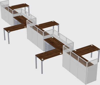 Rectangular cubicles