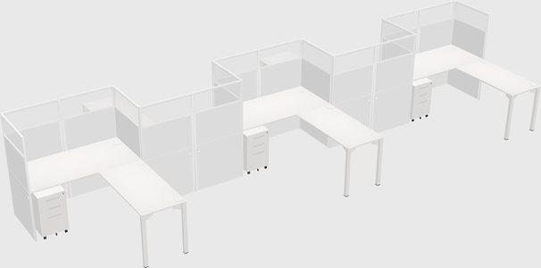 Rectangular cubicles