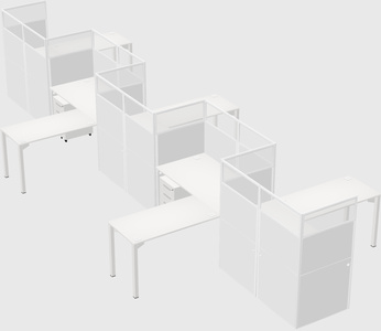 Rectangular cubicles