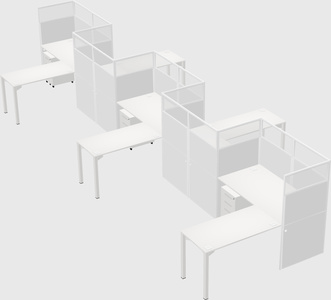 Rectangular cubicles