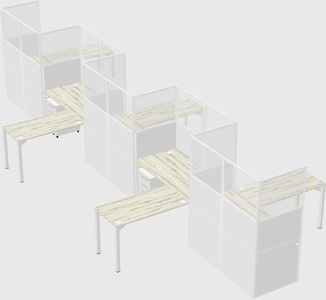 Cabines en l