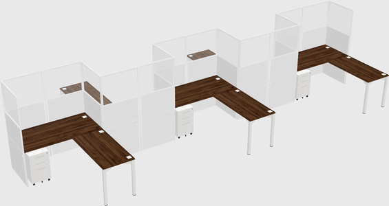 Rectangular cubicles