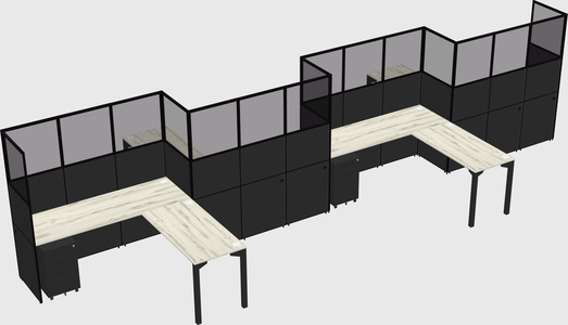 Rectangular cubicles