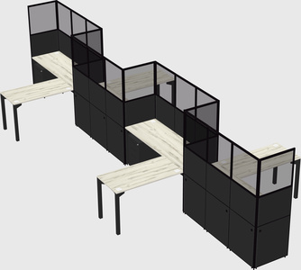 Rectangular cubicles