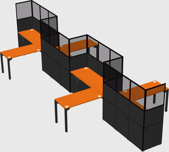 Rectangular cubicles