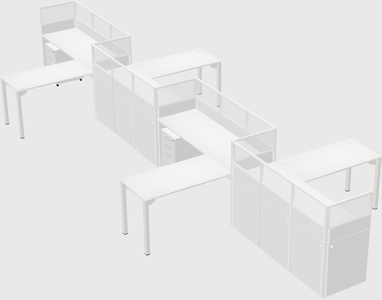 Rectangular cubicles