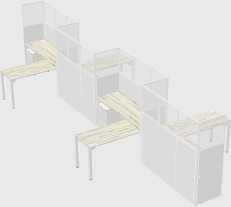 Rectangular cubicles