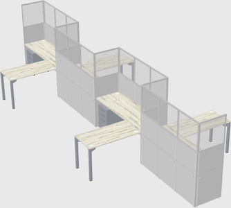 Rectangular cubicles