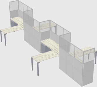 Rectangular cubicles