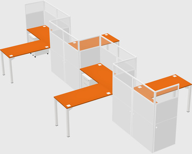 Rectangular cubicles