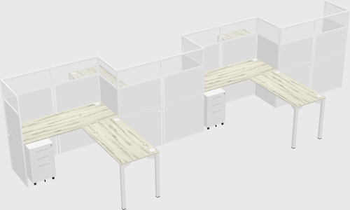 Rectangular cubicles