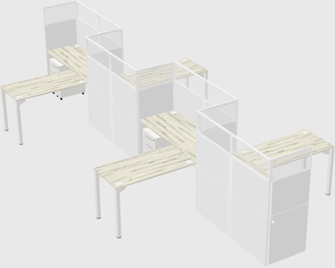 Rectangular cubicles