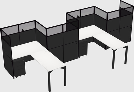 L-shape cubicles