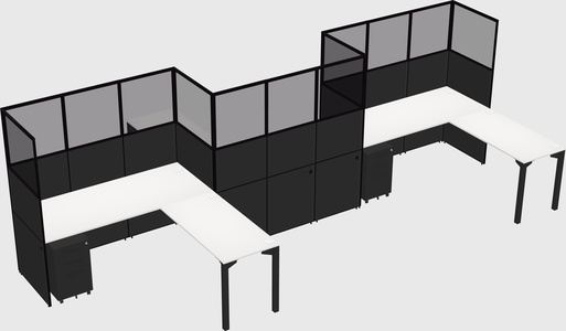 L-shape cubicles