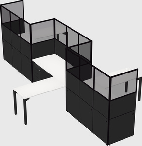 L-shape cubicles