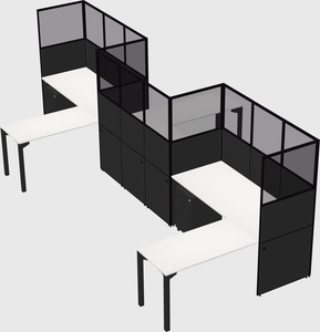 L-shape cubicles