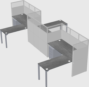 Rectangular cubicles