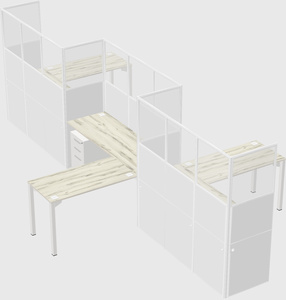 Cabines en l