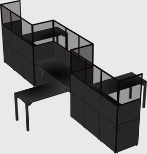 L-shape cubicles