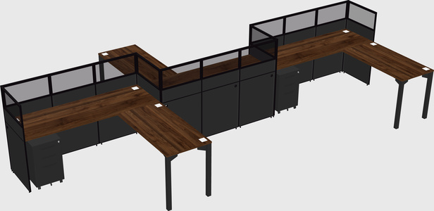 Rectangular cubicles