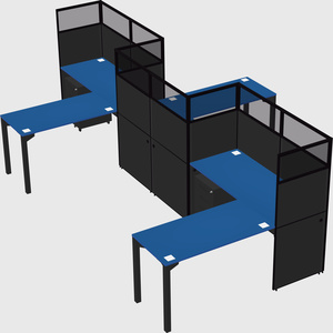 L-shape cubicles