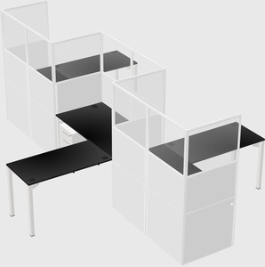 L-shape cubicles