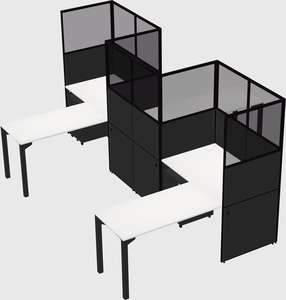 L-shape cubicles