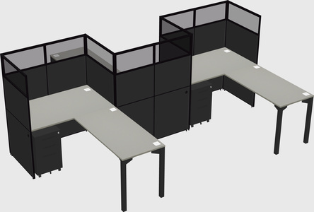L-shape cubicles