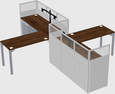 L-shape cubicles